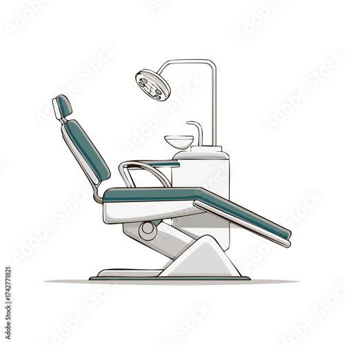 Medical Exam Chair with Sink and Spotlight for Health Care Industry