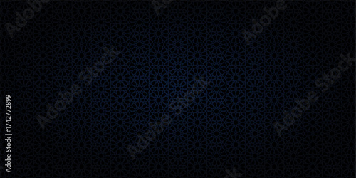 black dark background with islamic ornament
