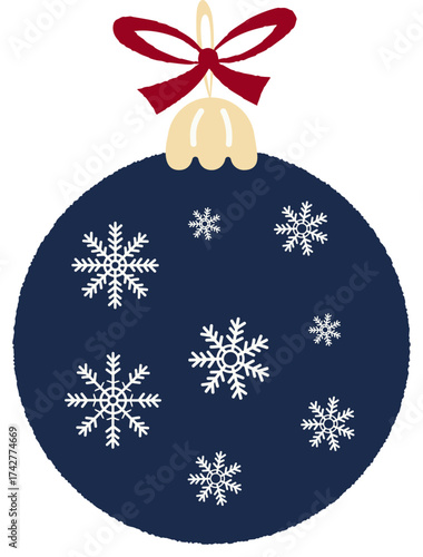 Cute Christmas ball toy with Snowflakes