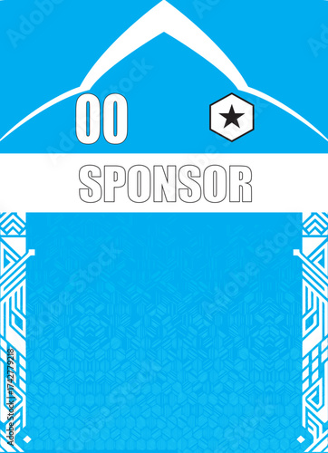 Sublimation jersey and background design