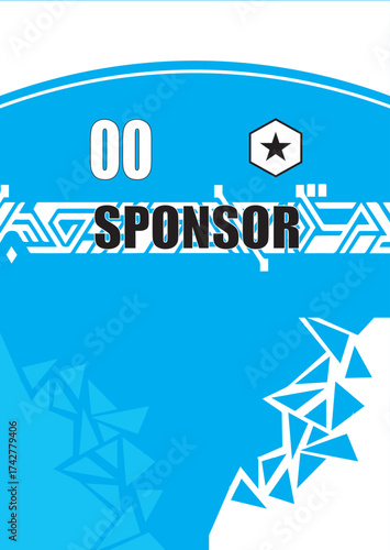 Sublimation jersey and background design