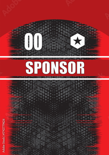 Sublimation jersey and background design
