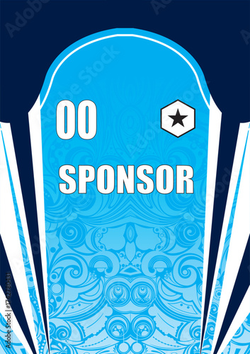 Sublimation jersey and background design
