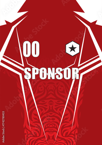Sublimation jersey and background design