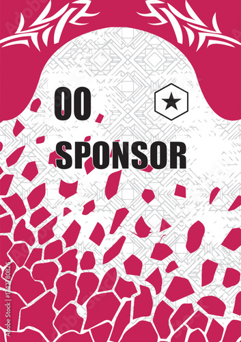Sublimation jersey and background design