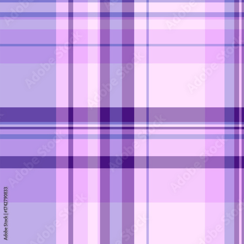 Elegant purple plaid pattern. A geometric and textile design, great for backdrops, fabrics, or modern artistic compositions with a soft, calming aesthetic.