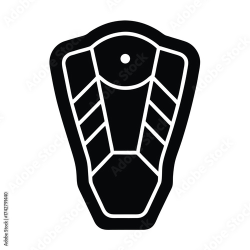batting pad   alternative pad icon vector icon on