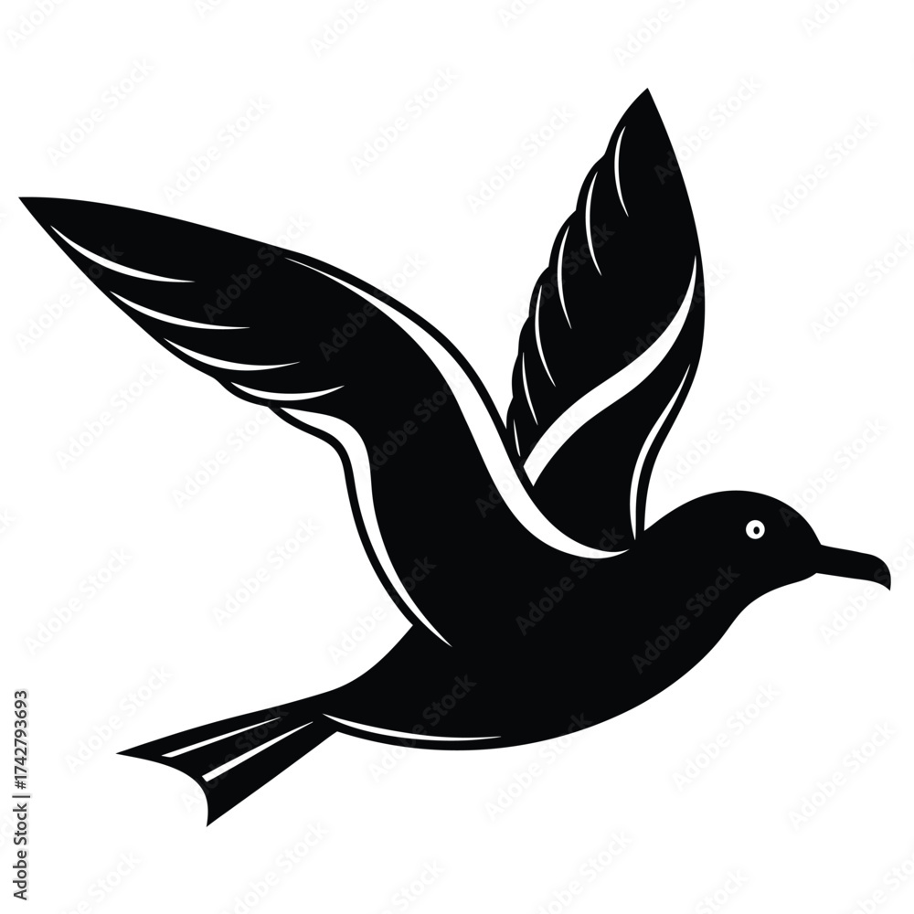 Obraz premium flying-seagull-vector-icon-on-white-background [Converted].eps