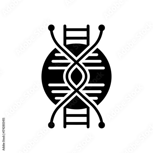 Dna strand over layered circle