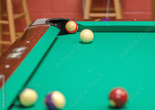 
Pool Game - Ball in the Corner Pocket - Ready