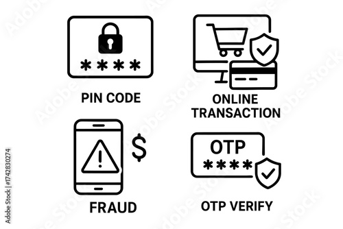 Secure online transactions: pin codes, otp verification, and fraud alerts