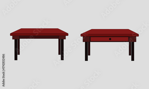 Tables vector editable design