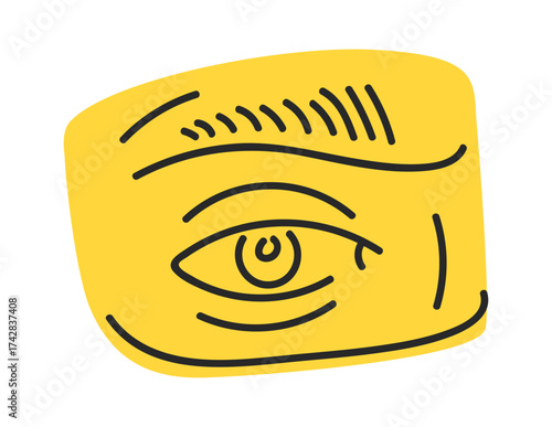 Sculpted eye model art supply