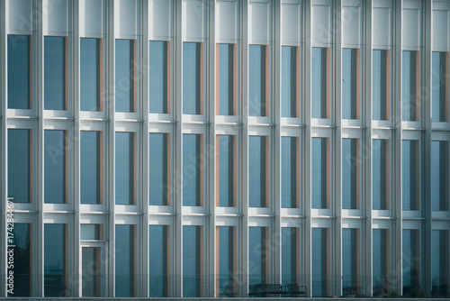 Wallpaper Mural Abstract Pattern of a Modern Building Facade with a Window Grid Torontodigital.ca