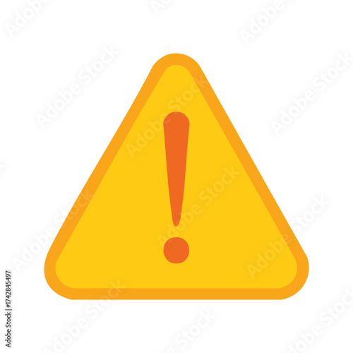 A vibrant warning sign with an exclamation point, ready to grab attention and signal caution