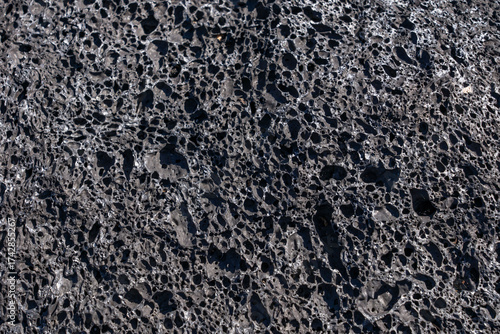 Basalt (Quaternary). Spatter Cones. Craters of the Moon National Monument & Preserve. Volcanic Field. Idaho's eastern Snake River Plain. Vesicular texture is a volcanic rock texture 