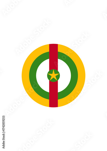 Escarapela de República Centroafricana