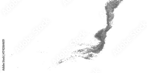 A liquid water splash vector illustration of a drop and splashing pattern suitable for a nature-inspired design on a white background