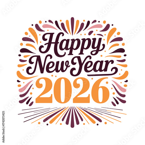 2026, Happy new year 2026 logo and text vector template design, New year greeting, Set of collection of 2026 white background vector illustration or typography isolated happy new year greeting card