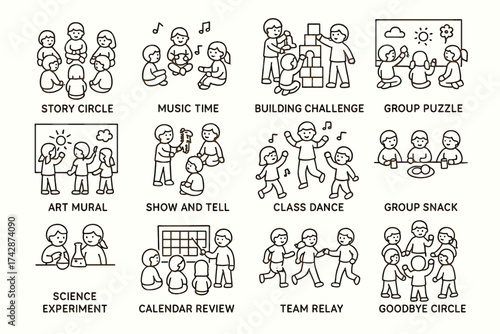 Group activities for kids: storytelling, music, building, and art fun