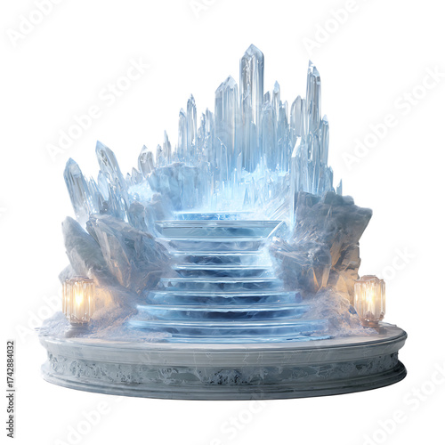 Lighted Ice Throne 