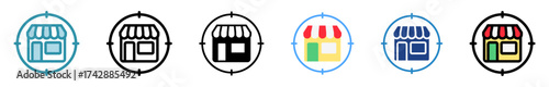 Niche Market Mini Illustration Icon Relate To Capital Market, Market Research. Use For Modern Concept, Ui, Ux Web And App Development.