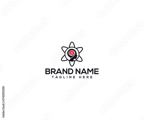 Science and knowledge icon: A compelling logo showcases the fusion of scientific innovation and intellectual pursuits. This logo, perfectly encapsulates the essence of knowledge, wisdom.