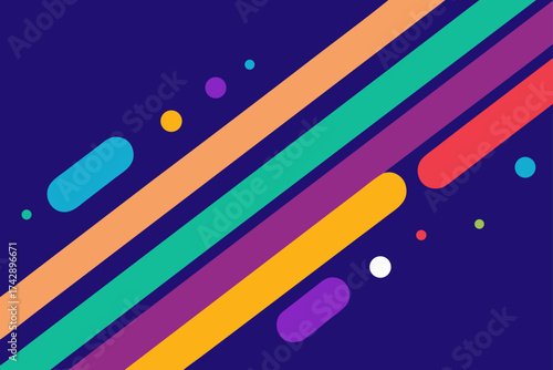 Abstract colorful rainbow vector illustration background with bright wavy lines and light texture