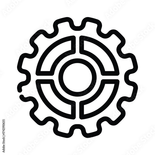 Gear icon design template