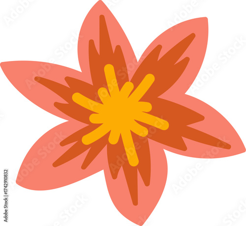 Abstract Floral Petal Design