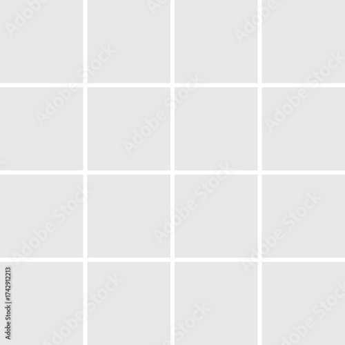 Simple square block grid 4x4 or 16 square shapes on transparent background