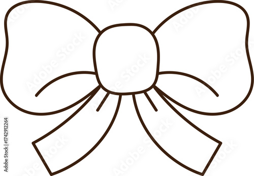 Decorative Bow Outline