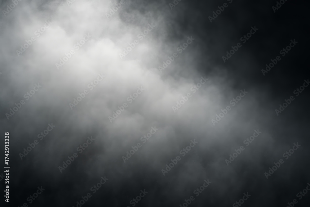 Fototapeta premium Atmospheric Abstract: A captivating display of billowing vapor and an interplay of light and shadow, creating an abstract design, a serene and ethereal mood.