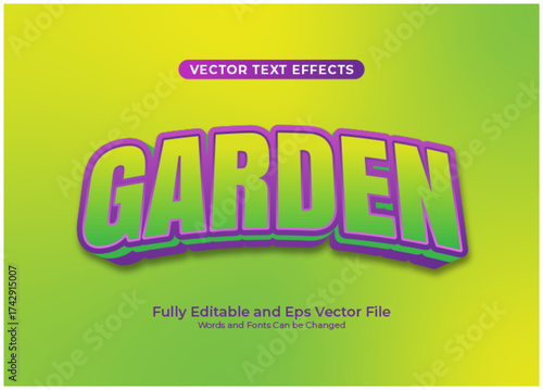 Garden text effect