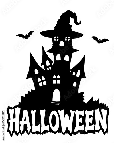 Silueta HALLOWEEN (castillo).