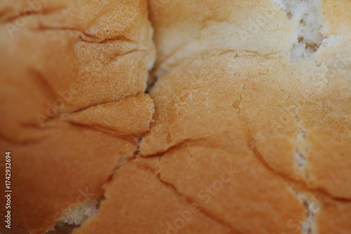 Close up texture of bread