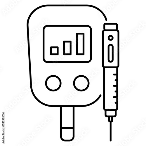 Type 1 Diabetes Vector Icon