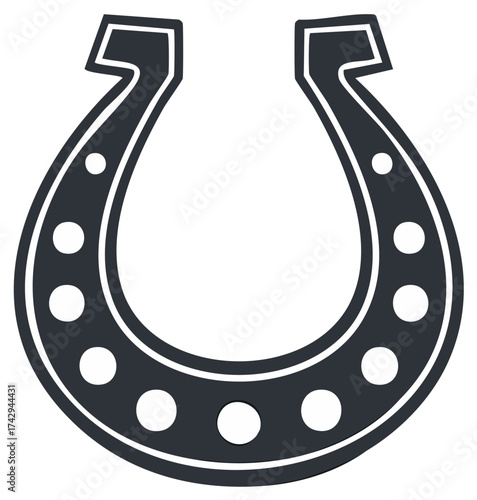 Black Horseshoe Silhouette