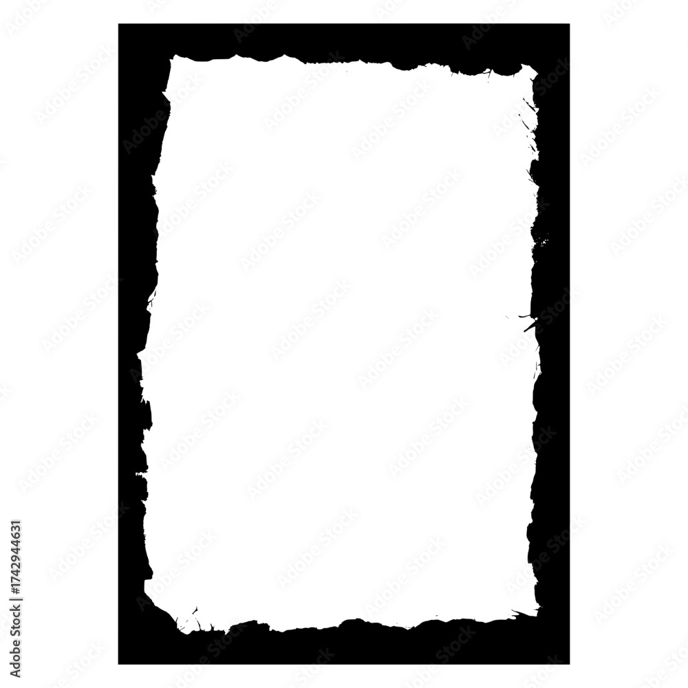 Obraz premium Rough Distressed Graphic Border