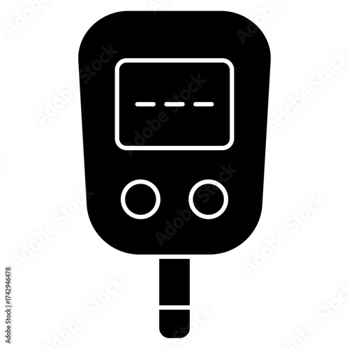 Glucose Meter Vector Icon