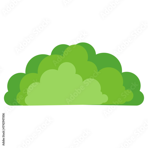 cartoon bush vector illustration