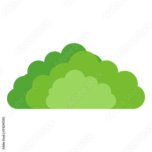 cartoon bush vector illustration