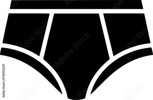 swim-boxer-line-icon flat vector

