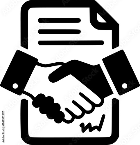 agreement flat vector
