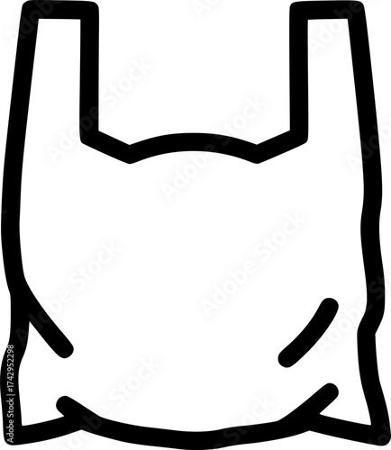 plastic-bag flat vector
