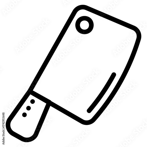 Meat knife icon