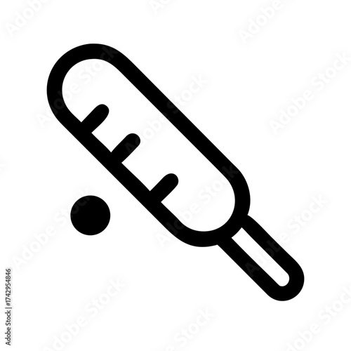 Vector art of thermometer