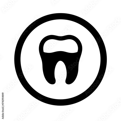 Vector art of tooth