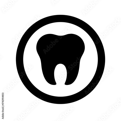 Vector art of tooth icon