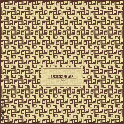 abstract square pattern with monochrome brown style